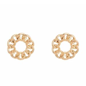 18 carat gold earrings for women, model ELME0822