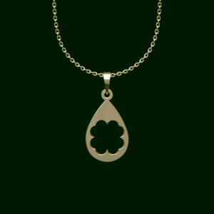 18 carat gold necklace for women, Meduped, flower model, code U2-1-1242