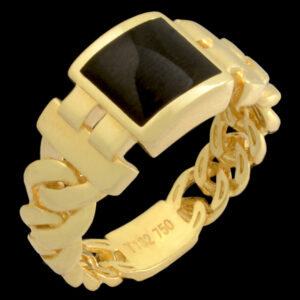18 carat gold ring for men, M2 model