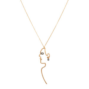 18 carat gold necklace for women, Rokh model C0009