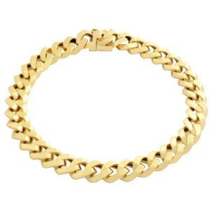 Men's 18 carat gold bracelet, Mustajabi gold, Golestane model, code 20