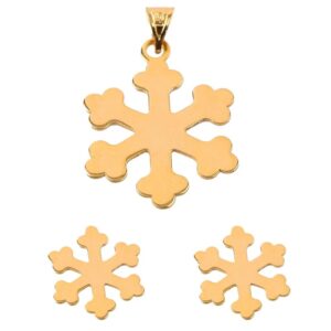 18 carat gold half set for girls, Winter Snow 68 model