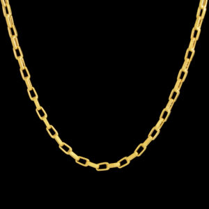 Men's 18 carat gold chain, mustajabi gold, brick model, code M55