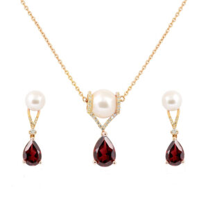 Half set of 18 karat gold for women, model DNCC13-28d