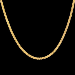 Women's 18 carat gold chain, mustajabi gold, Bismarck model, code 50