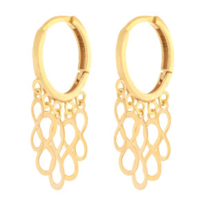 Women's 18 carat gold earrings, Ellen Nar, Rocco Infinite, code EN60