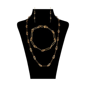 Maya Mahek 18 carat gold half set for women, model MS0652
