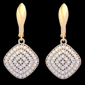 18 carat gold earrings for women, mustajabi gold, code 05