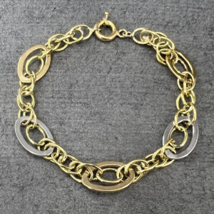 18 carat gold bracelet for women, model dk154