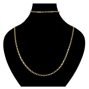 Half set of 18 carat gold for women, model dk1035
