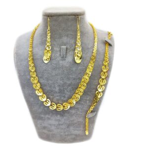 Half set of 18 karat gold for women, Melissa model