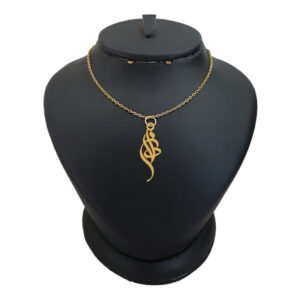 18 carat gold necklace for girls, Leirda, model, name Laden, code akm 225