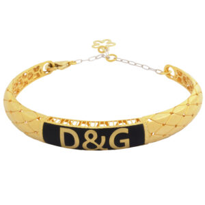 Women's 18 carat gold bangle bracelet, mustajabi gold model, code DG23