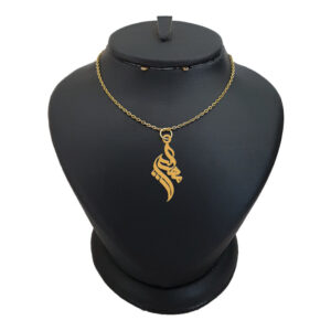 18 carat gold necklace for girls, Lirda, model, name Mahdis, code akm 247