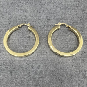 18 carat gold earrings for women, model dk535