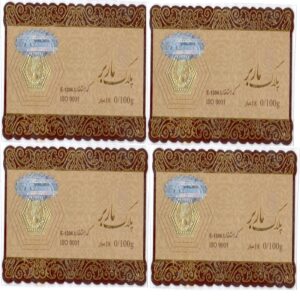 Parsian 18 carat gold bars, Marber model, pack of 4 pieces