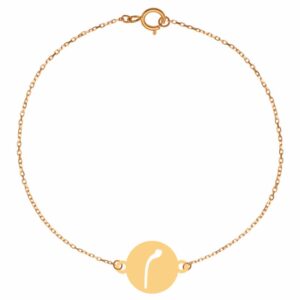18 carat gold bracelet for women, Mime model