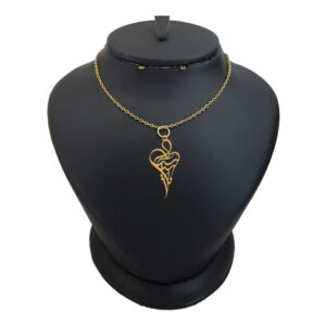 18-karat gold necklace for girls, Leirda, model Anastasia, code akm 089