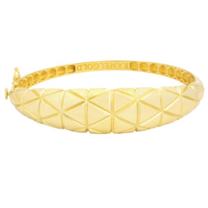 Women's 18 carat gold bangle bracelet Mustajabi code 2