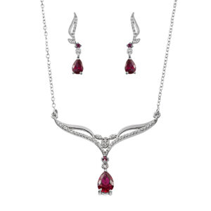 Half set of 18 carat gold for women, Seven jewelry, model 0121