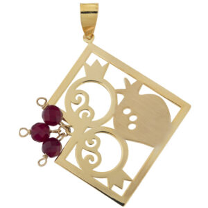 Ellen Nar 18 carat gold necklace pendant for women, model 0597