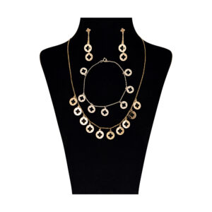 Half set of 18 karat gold for women, model G627