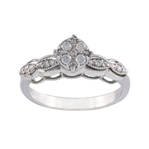 18 carat gold ring for women, Seven Jewelry, model 2294
