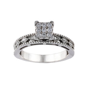 Women's 18 carat gold ring, Seven Jewels, model 1647