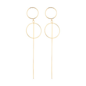 18 carat gold earrings for women, model 162662