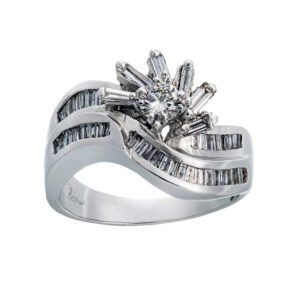 18 carat gold ring for women, Seven Jewelry, model 2431