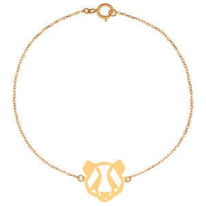 Women's 18 carat gold bracelet ELN2019 model, panda design