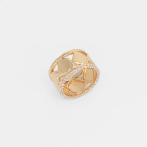 Women's 18 carat gold ring Eternity model