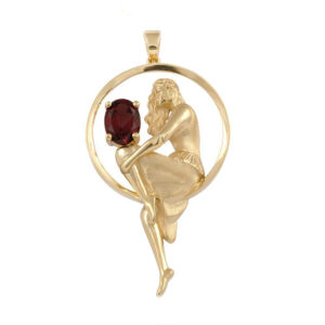 18 carat gold necklace pendant for women, model DGMC3-25d