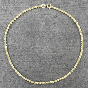 Women's 18 carat gold bracelet, good friend, rope model