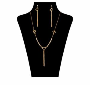 Women's 18 carat gold half set Elen Nar model ELMS0620