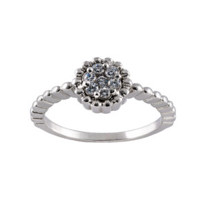 18 carat gold ring for women, Seven Jewelry, model 2109