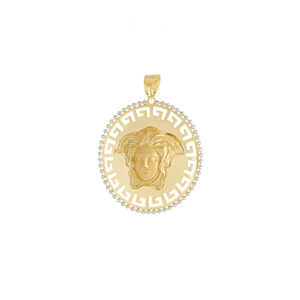 Women's 18 carat gold necklace pendant model DGMC8-23d