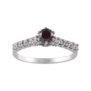 18 carat gold ring for women, Seven Jewels, model 966