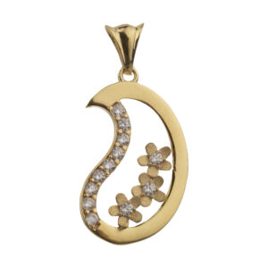 18 carat gold necklace pendant for women, model dk848