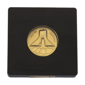 24 carat gold bullion with relief design of Freedom Tower