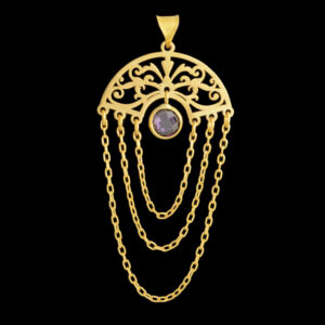 18 carat gold necklace pendant for women, Ellen Nar, Irene model, code EN6763