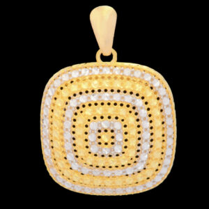 Women's 18 carat gold necklace pendant, mustajabi gold model, Ava thrash, code 08