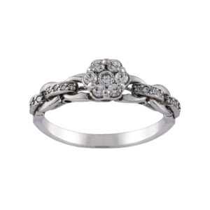 18 carat gold ring for women, Seven Jewelry, model 1268