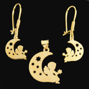 18 carat gold half set for girls code 67115