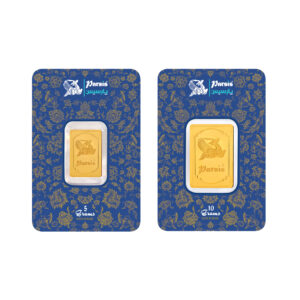 Parsis 24 carat gold bars, model 15, 2 pieces