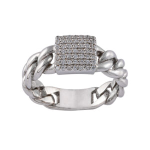 18 carat gold ring for women, Seven Jewelry, model 0117