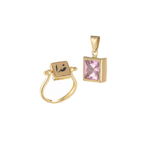 Half set of 18 karat gold for women, model DNCC14-22d