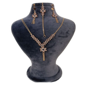 18-carat gold half set for women, Yartala Gallery, model, Albernado, code SR136-RW