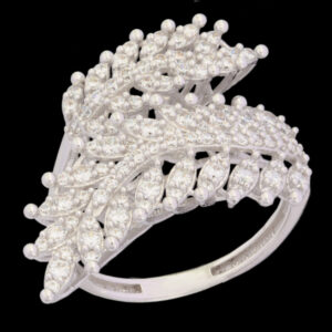 Women's 18 carat gold ring, mustajabi gold, peacock model, code 4
