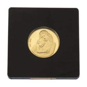 24-karat gold bullion with mother's relief design